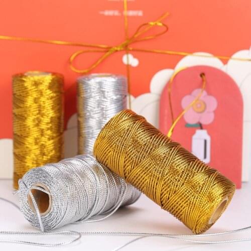 1 Roll Packing Cord Stylish Wide Application Polyester Hollow Reliable Tag Rope for Crafts