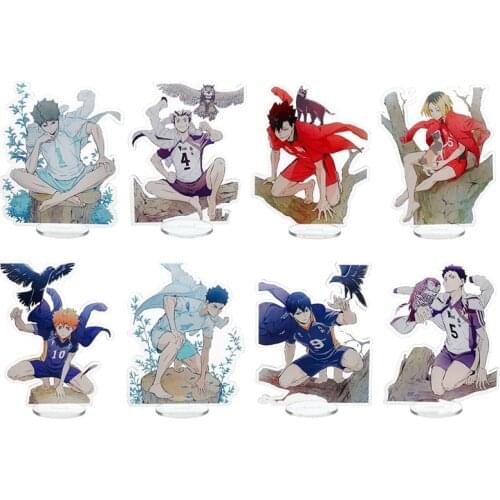 1Pc 13cm Japan Anime Haikyuu!! Cosplay Stand Figure Acrylic Desk Model Plate Decor Action Figure Pendant Toy Gift