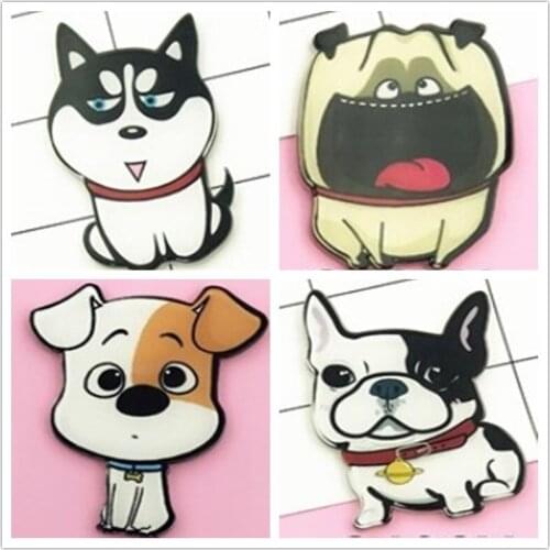 1 PCS Kawaii Cartoon Animal Dog Husky Badges for Backpack Acrylic Badges for Clothes Icons on The Backpack Pin Badge