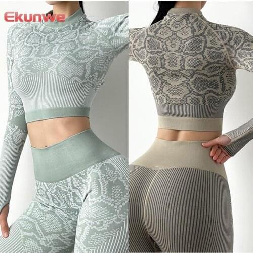 1Pcs Leopard Yoga Shirts Long Sleeve Fitness Crop Tops Gym Wear Training Sports Shirts Tops With Thumb Hole Workout Yoga Tops