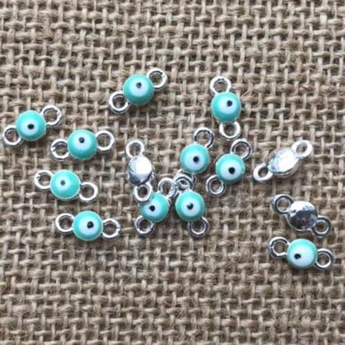 10pcs/lot zhu ru 11mm Light green eyes forest eye black eyeball Charms Pendants for Necklace Accessories Jewelry Making DIY