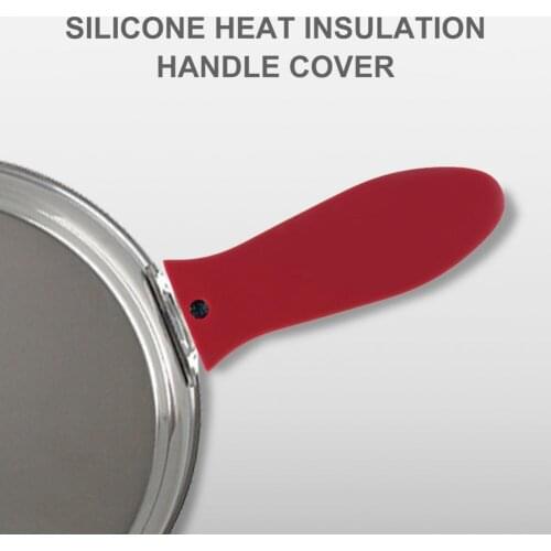 5/6Pcs/Set Removable Silicone Heat-resistant Pot Handle Cover Insulation Sleeve Used For Iron Frying Pan Lid Metal Frying Pan