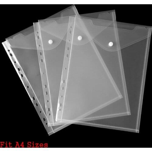 5Pc/Set Transparent PP Plastic Cover A4 Size Cutting Dies Scrapbooking Wearable Rope Storage Bag 2021 New Clear Card Cover