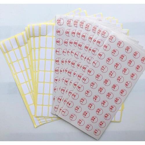 50/112 Grids Diamond Painting Tools Storage Box Label Stickers Diamond Classification Storage Stickers