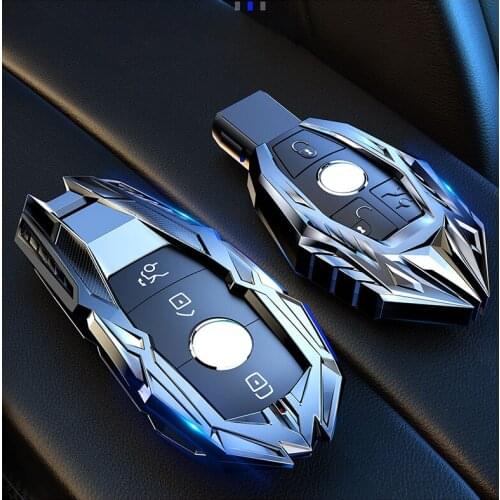 Car Remote Control Protective Cover, for Mercedes-Benz S A E-Class W204 W212 W176 GLC CLA GLA C260L E200 Car Key Accessories