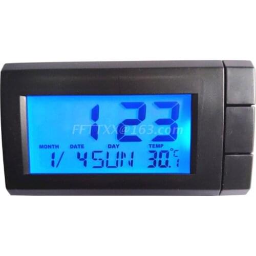 Car Thermometer With Backlight Function Digital Clock Car Indoor Temperature
