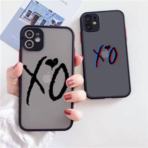The Weeknd XO Phone Case For iPhone 12 11 Mini Pro XR XS Max 7 8 Plus X Matte transparent Cover