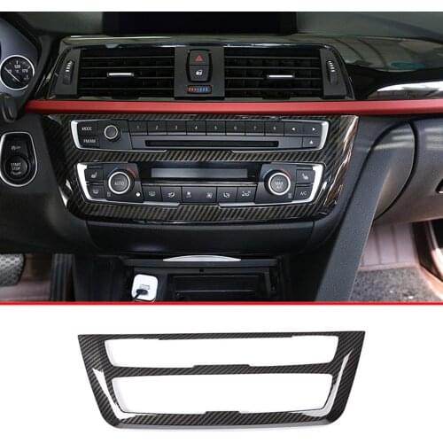Central Control Box Decoration Frame Trim For BMW 3 4 Series GT F30 F32 Carbon Fiber Car Accessories Car Interior Decoration