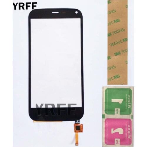 Touch Screen Digitizer For Fly IQ459 Touch Screen Front Glass Lens Sensor TouchScreen Phone 5.0'' Adhesive