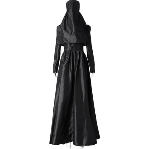 Game Village Donna Beneviento Costume Cosplay Black Dresses Suits Set Halloween Fancy Ball Cos Outfits