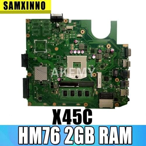 X45V Motherboard for ASUS X45VD X45V X45C Laptop Mainboard SLJ8E HM76 X45VD REV 2.0 with 2GB RAM 100% test work