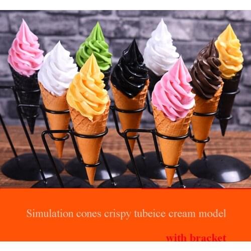 Simulation crispy ice cream model with Bracket Artificial food model Fake food dessert ice cream sample props