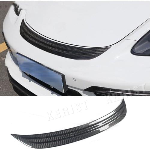 Carbon Fiber Front Bumper Grill Trim Cover fit for Porsche 718 cayman boxster 2017-up Air Vent Exterior Decoration Sticker
