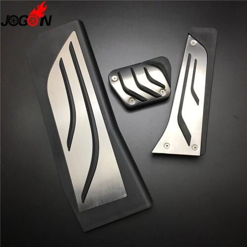 LHD No Drilling AT For BMW 5 Series G30 G38 530i 540i 2017 2018 Car Fuel Gas Brake Foot Rest Pedal Pad Cover Replace Trim