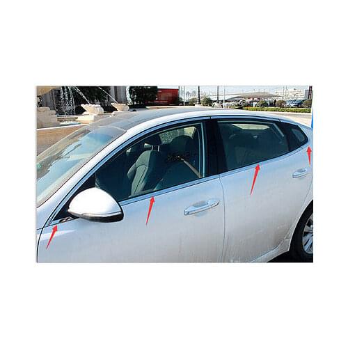 Stainless Steel Bottom Window frame sill trim 8pcs For Kia Optima K5 2016 2017