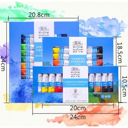 12/18/24Color 10ML Tube Professional Watercolor Paint Premium Water Color Pigment for Artist Painting Drawing Art Supplies