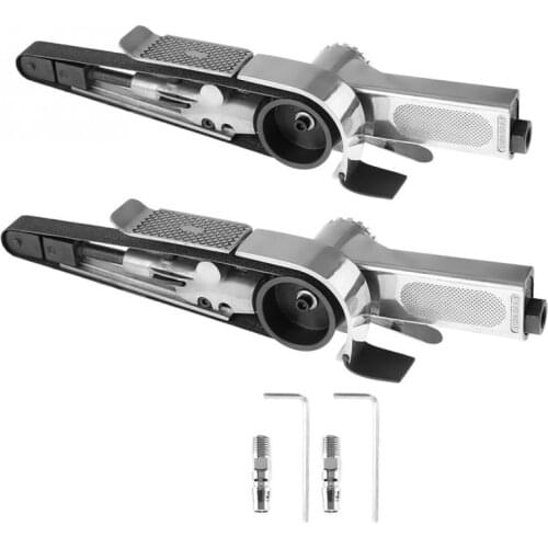 Industrial Air Belt Sander Pneumatic Polishing Tool 16000rpm 10*330mm/20*520mm Pneumatic Machine for Grinding Polishing