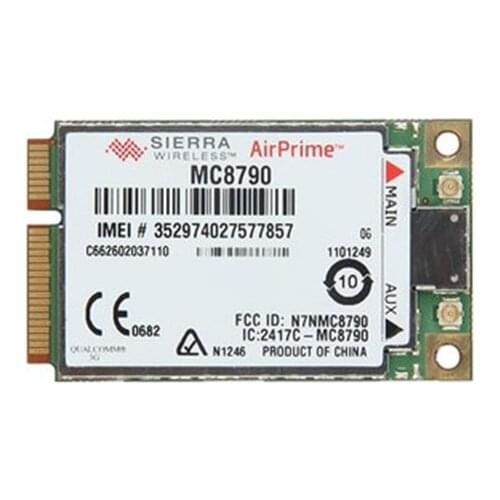 Unlocked Sierra Wireless AirPrime MC8790 7.2Mbps 5.76Mbps HSUPA +GPS 3G WWAN Mini PCI-E Card mobile broadband GSM/GPRS/EDGE