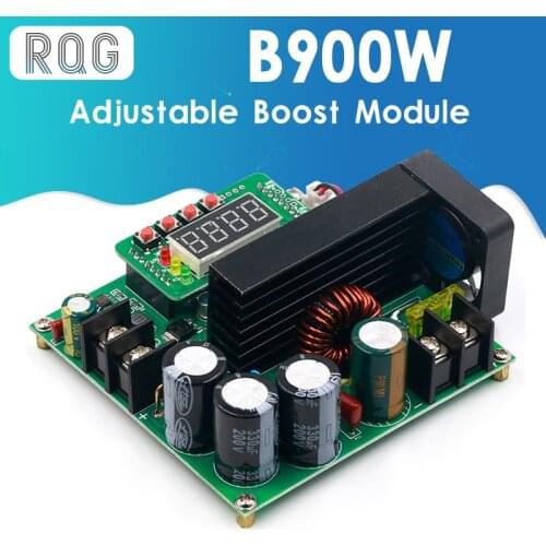 B900W adjustable boost module Constant voltage current Transformer Module Regulator Input 8-60V to 10-120V 900W 39%OFF