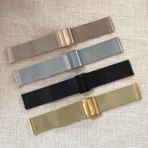 For Huawei Watch GT 2 Milanese Stainless Steel Bracelet Universal 12/14/16/18mm Watch Band 22mm/20mm Huawei Watch Fit Strap