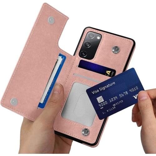 Luxury Slim Fit Leather Wallet Case For Samsung Galaxy S20 FE S10 S9 Plus Note 20 Ultra 10 Lite With Card Slot Shockproof Cover