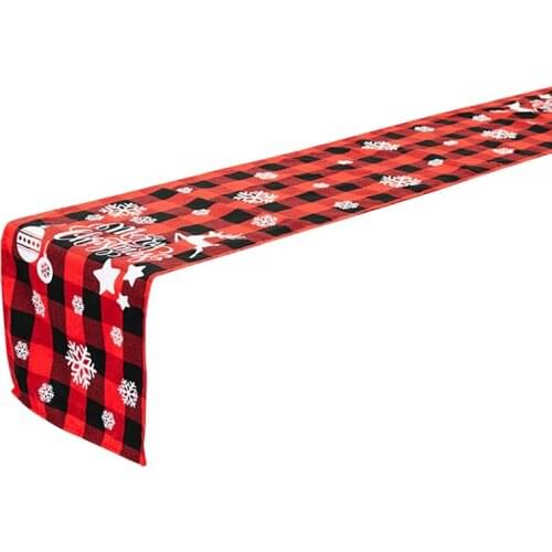 Buffalo Check Christmas Table Runner For Holiday Table Decorations, Family Dinners, Outdoor Or Indoor Party