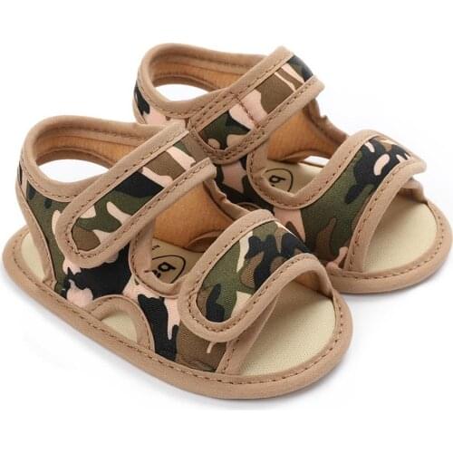 Summer Camouflage Cool Hollow Baby Boys Girls Sandals Soft Bottom Non-slip Toddler Soft Soled Shoes