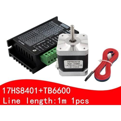 Nema 17 17HS8401 Stepper Motor 42 motor 1.3A with TB6600 stepper motor driver NEMA17 23 for CNC and 3D printer
