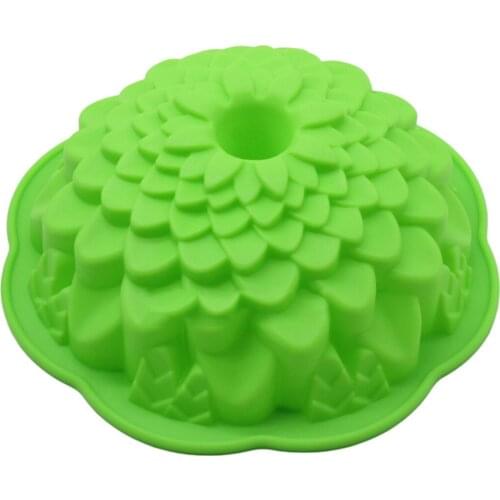 Flowers Silicone Moulds Chrysanthemums Cake Mold 3D Jelly Cake Molds Sunflower Cake Decoration Tools Random Color