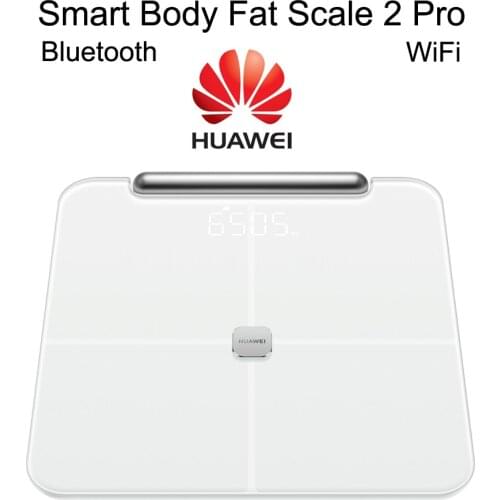 Huawei Smart Body Fat Scale 2 Pro 2020 Fat Accurate Measurement Alarm Clock Bluetooth WiFi Health and Sports Private Coach