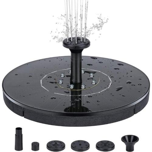 Solar Fountain Pump Solar Panel Pond Pump Water Submersible Pumps Standing Floating Solar Bird Bath Water Pumps for Garden