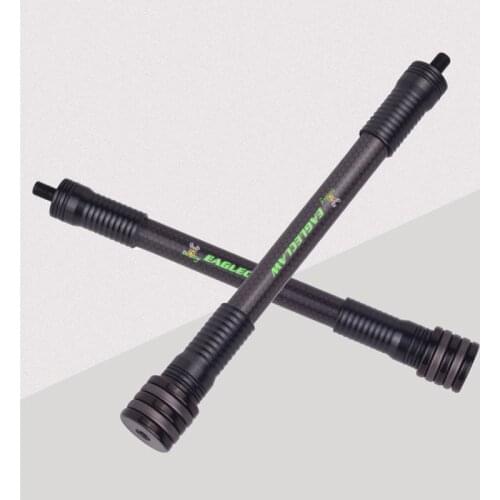 Archery Carbon Compound Bow Stabilizer 6/8/10/12 Inch Bow sliencer Absorber Balance Vibration Bow Hunting