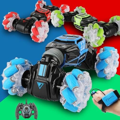Twist Gesture Sensing RC Stunt Car 4wd Dual Remote Control Electric Toys for Kids Boys Children Music Off Road 4x4 Vehicle Truck