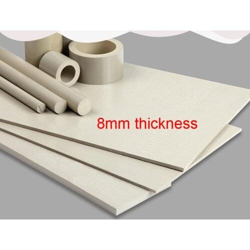 8mm thickness high temperature resistance PEEK Sheet Poly Plate Polyetheretherketone Board ICI Thermoplastic CNC Cutting