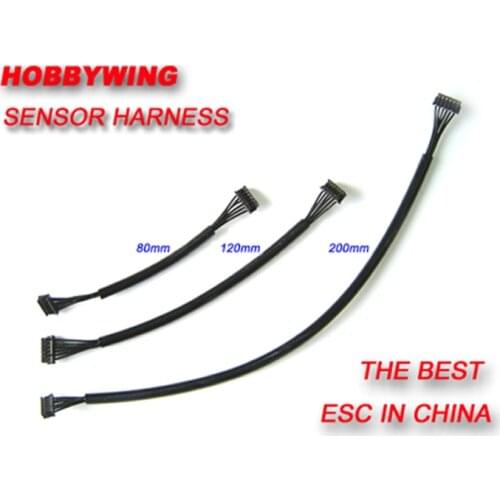 2pcs Hobbywing Sensor Harness Sensing ESC motor cable sensing cable line 80mm 200mm for RC model car parts accessories SKY99