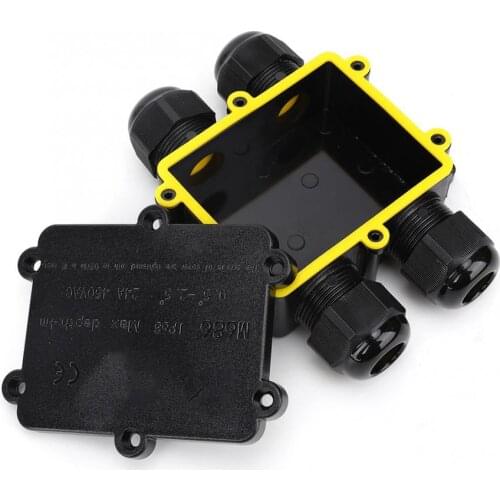 4-Way H Type Plastic Electrical Enclosure Outdoor Waterproof IP68 Electrical Cable Wire Connector Junction Box