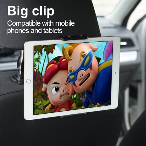Aluminum Tablet Car Holder For iPad Air Mini 2 3 4 Pro 11 Back Seat Headrest Tablet Phone Stand For iPhone 11 Samsung S20