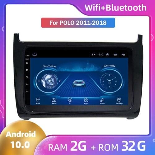 Android 10 Car Stereo Head Unit Navigation Wifi for VW Polo 2011 2012 2013 2014 2015 2016 2017 2018 smart car multimedia player