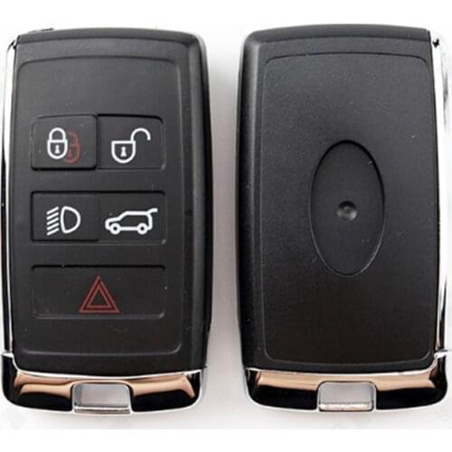 5 Buttons Smart Card Remote Key Shell Case For Land Rover Range Rover Sport Evoque Velar Discovery 5 Fob Key Cover 2018 19 year