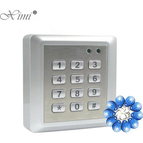 Good Quality Metal Case Face Waterproof RFID Card Access Controller With Keypad 2000 Users Door Access Control Reader