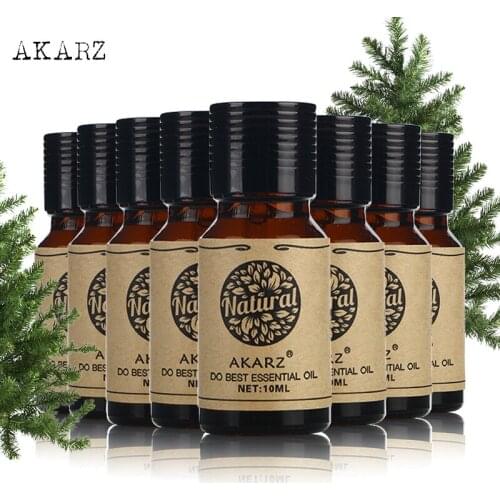 AKARZ Famous brand value meals Ambergris Laurel Fennel Ginseng Clary Sage Oregano Marjoram Melissa essential oil 10ml*8