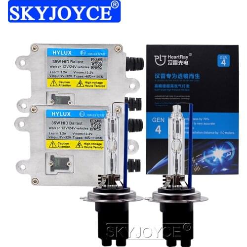 SKYJOYCE Original 35W Hylux A2088 Ballast Xenon Kit 4th Generation HeartRay H11 H1 H7 D2H HID Xenon Light Bulb 4300K 5500K 6500K