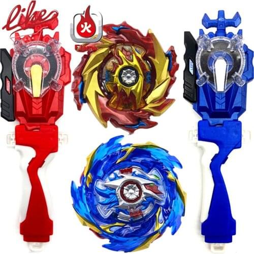 Laike Burst Superking Flame B-174 Limit Break DX Set B174 Spinning Top with Launcher Handle Set Toys for Children