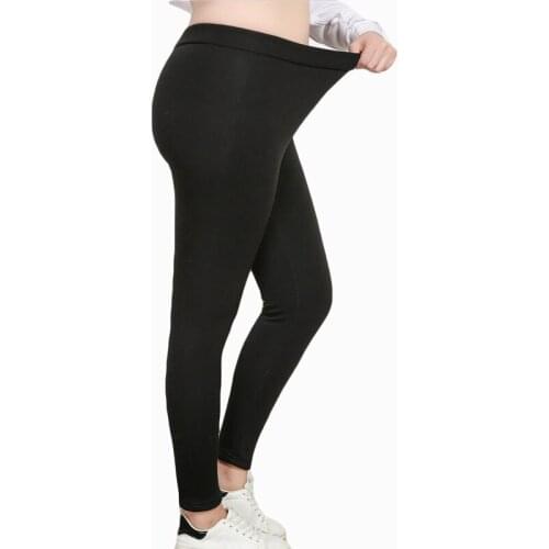 Hot 2017 New Fashion Womens Autumn And Winter High Elasticity Warm Leggings Thick Velvet Pants plus 7XL Wearing Leggings ZL810