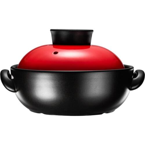 Small Health Casserole Dish Claypot Rice Multifunction Earthen Casserole Dry with Lid for Gas Stove Ishinabes Cookware ZY50SG