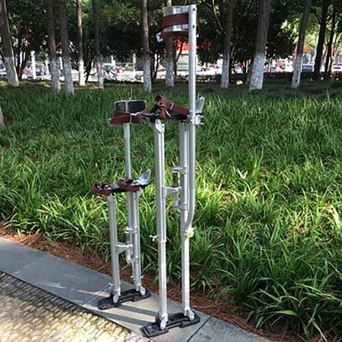 New 24"-40" Adjustable Professional Aluminum Plastering Stilt Ladder Drywall Plaste Stilts Stage Props Interior Decoration Stand