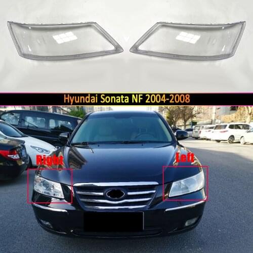Car Headlight Lens For Hyundai Sonata NF 2004 2005 2006 2007 2008 Car Headlamp Cover Replacement Auto Shell Cover