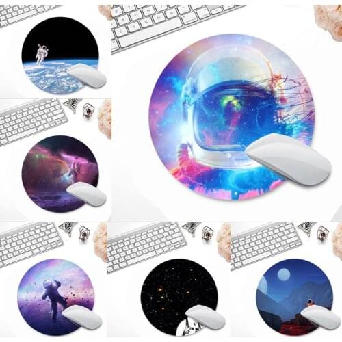 Astron Durable Rubber Mouse Mat Pad Round Non-slip Cushion