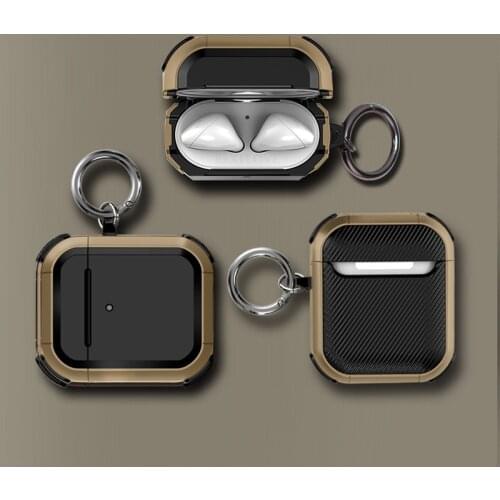 Military Armor Anti-fall Silicone Cover for Airpods 1st 2nd 3rd Luxury Wireless Earphone Cases for Apple Airpods 2 Airpod Pro 3