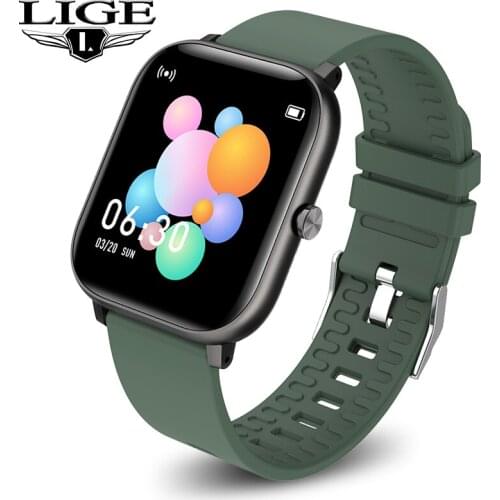 LIGE New Fashion Smart Watch Men Blood Pressure Heart Rate Monitoring Multi-sports Mode Women Watch IP67 Waterproof Smart Watch